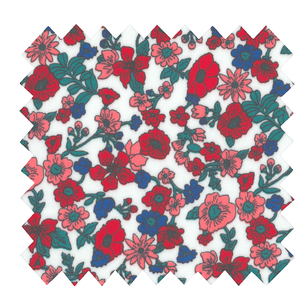 Coupon Tissu Enduit De 35Cm Prairie Fleurie
