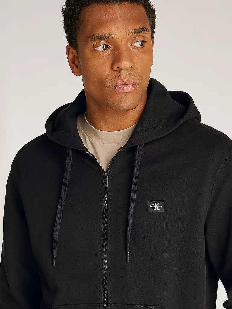 CALVIN KLEIN JEANS Sweatjacke schwarz