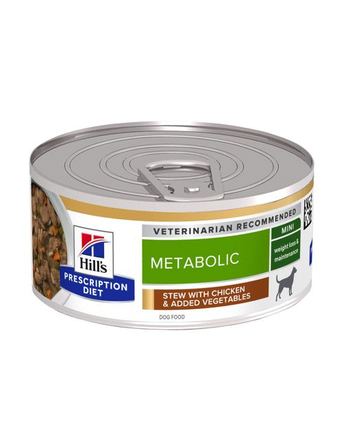 Hill's Prescription Diet Metabolic Weight Management Stoofpotje Blik - Hondenvoer - Kip Groente 156 g