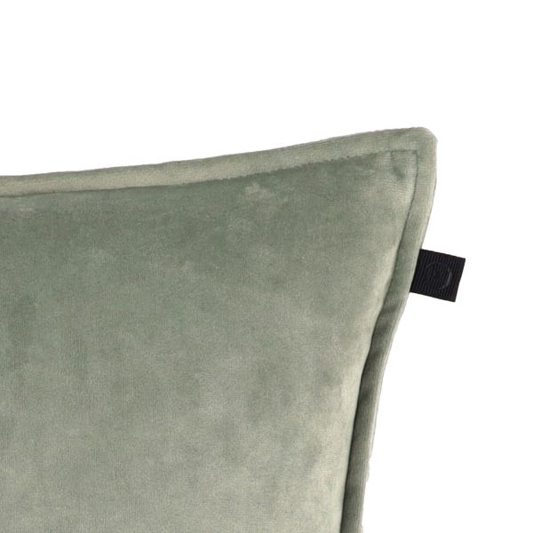 Overseas Middlestitch Kussen - 60 x 60 cm– Velours – Beige