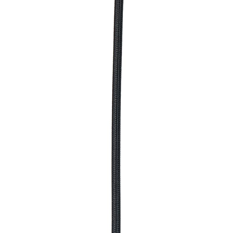 Smart hanglamp zwart met goud 3-lichts incl. Wifi A60 - Magnax