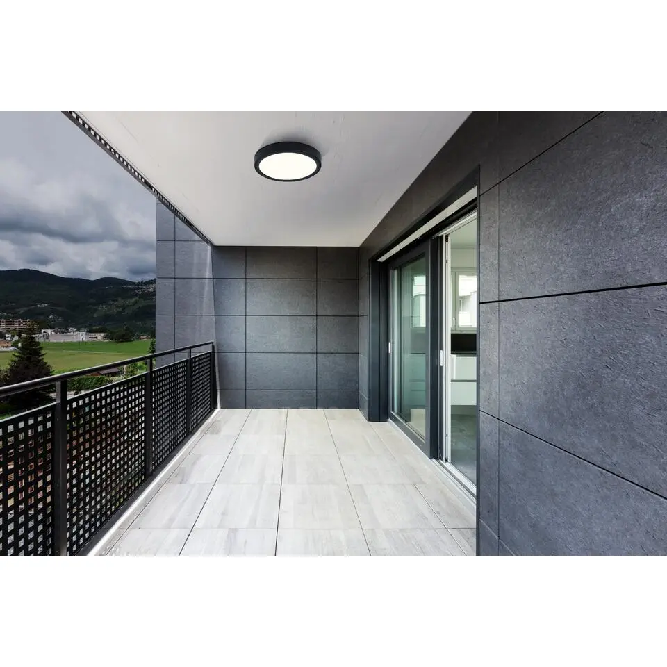 EGLOArgolis2OpbouwlampBuiten-LED-Ø28,5cm-Zwart/Wit