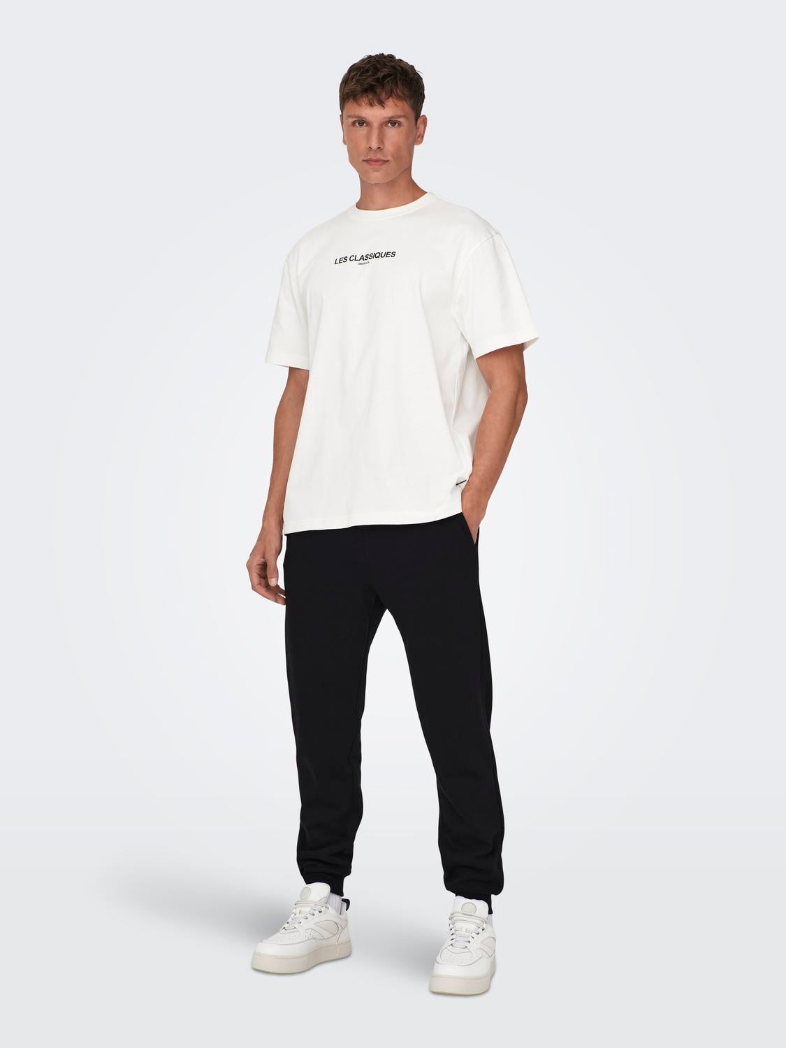 ONSCERES Normal geschnitten Jogginghose Black