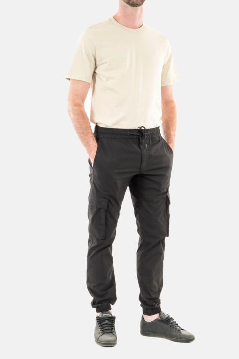 Pantalons calvin klein jeans skinny washed cargo beh black