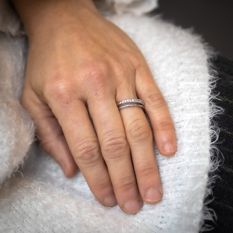 Bague Femme Rhodium PHISIS