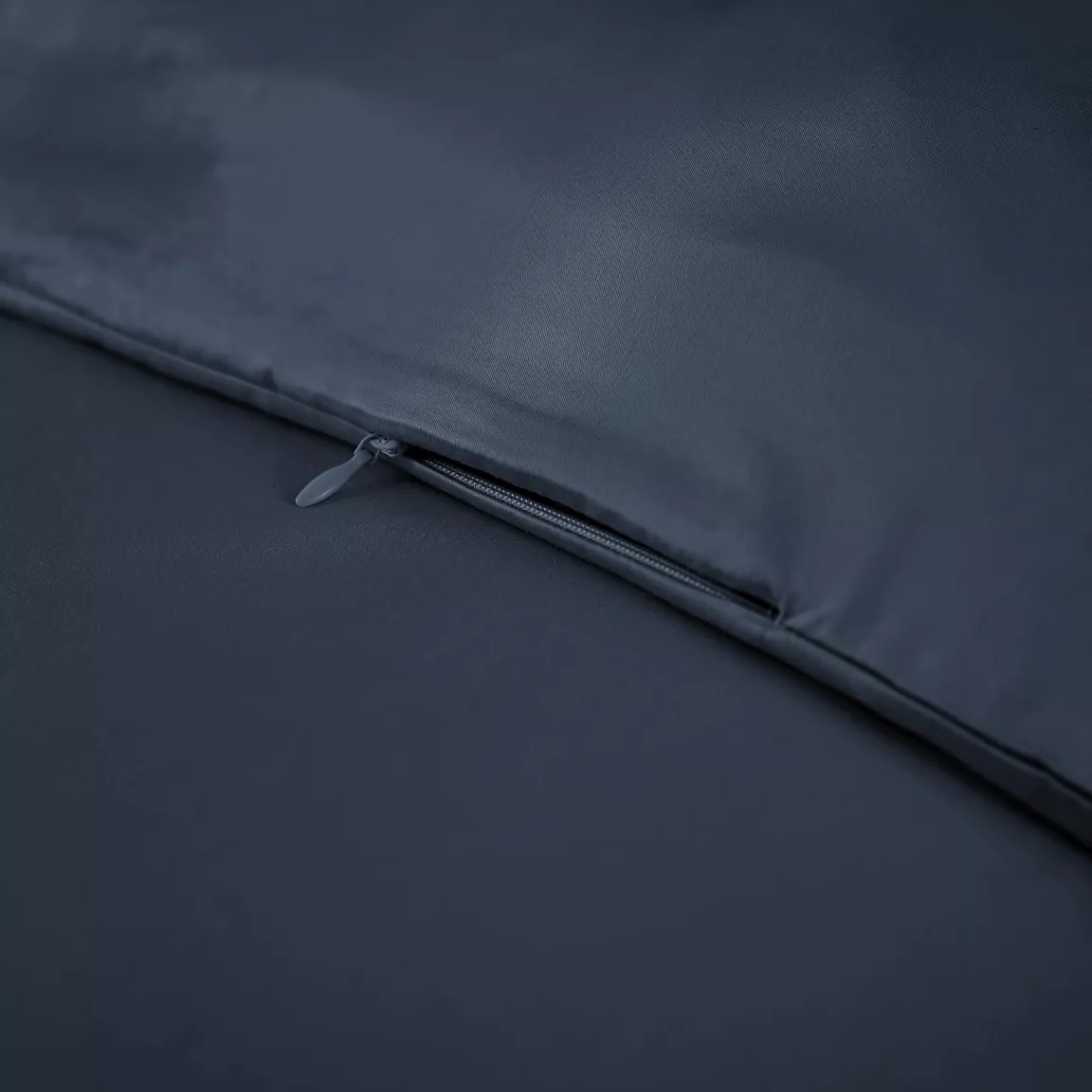 Housse de couette satin de bambou (260 x 240 cm) Salomé Bleu nuit