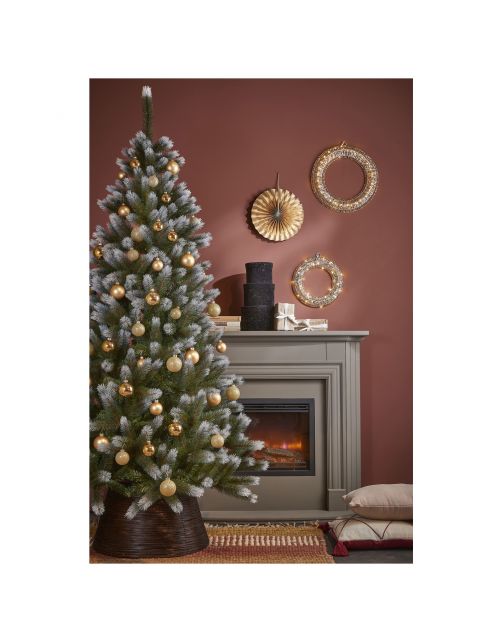 Black Box Trees Kingston Kerstboom Led Frosted Groen - Kunstgroen