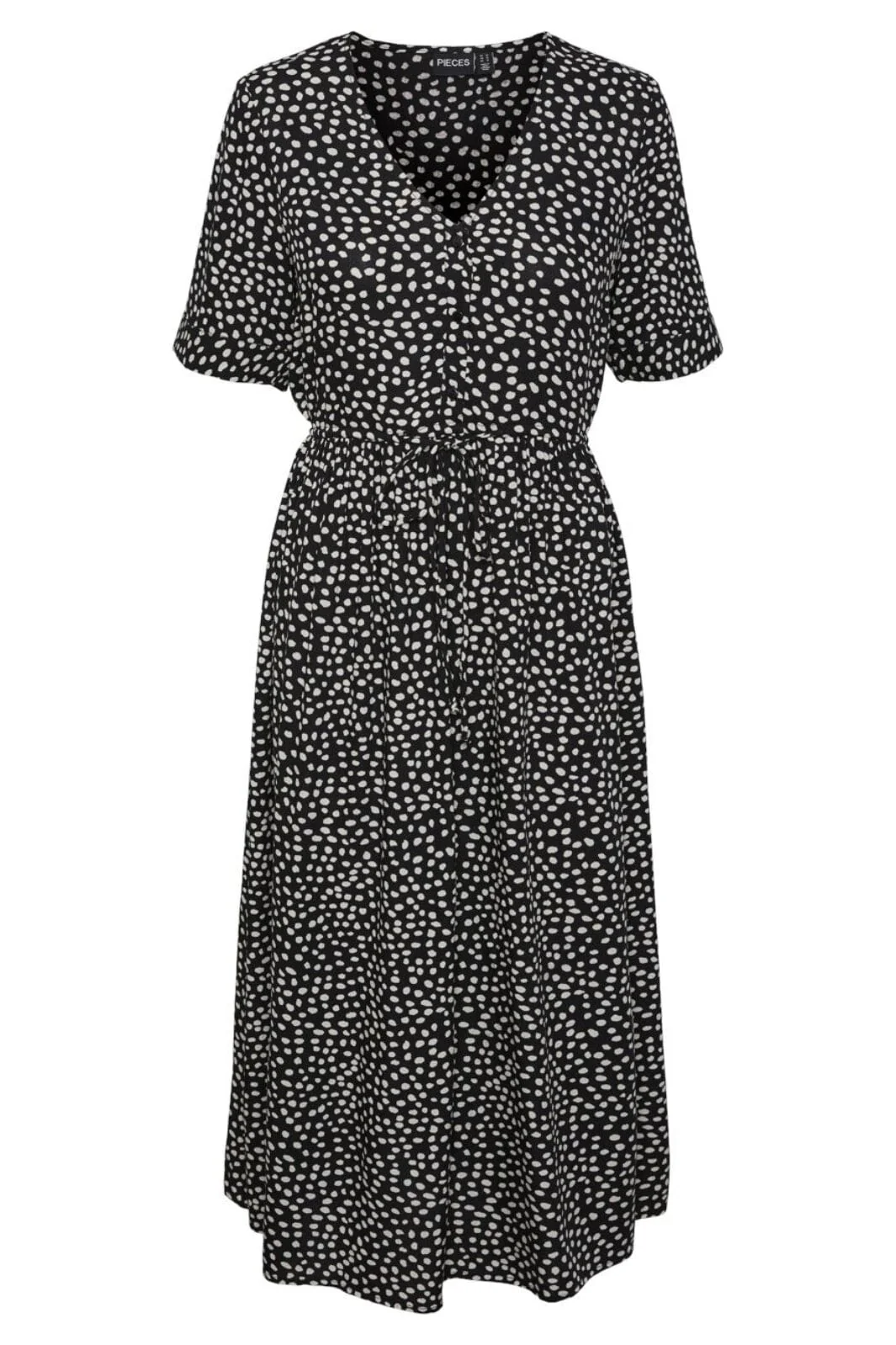 Pieces Pctala Ss String Tie Midi Dress