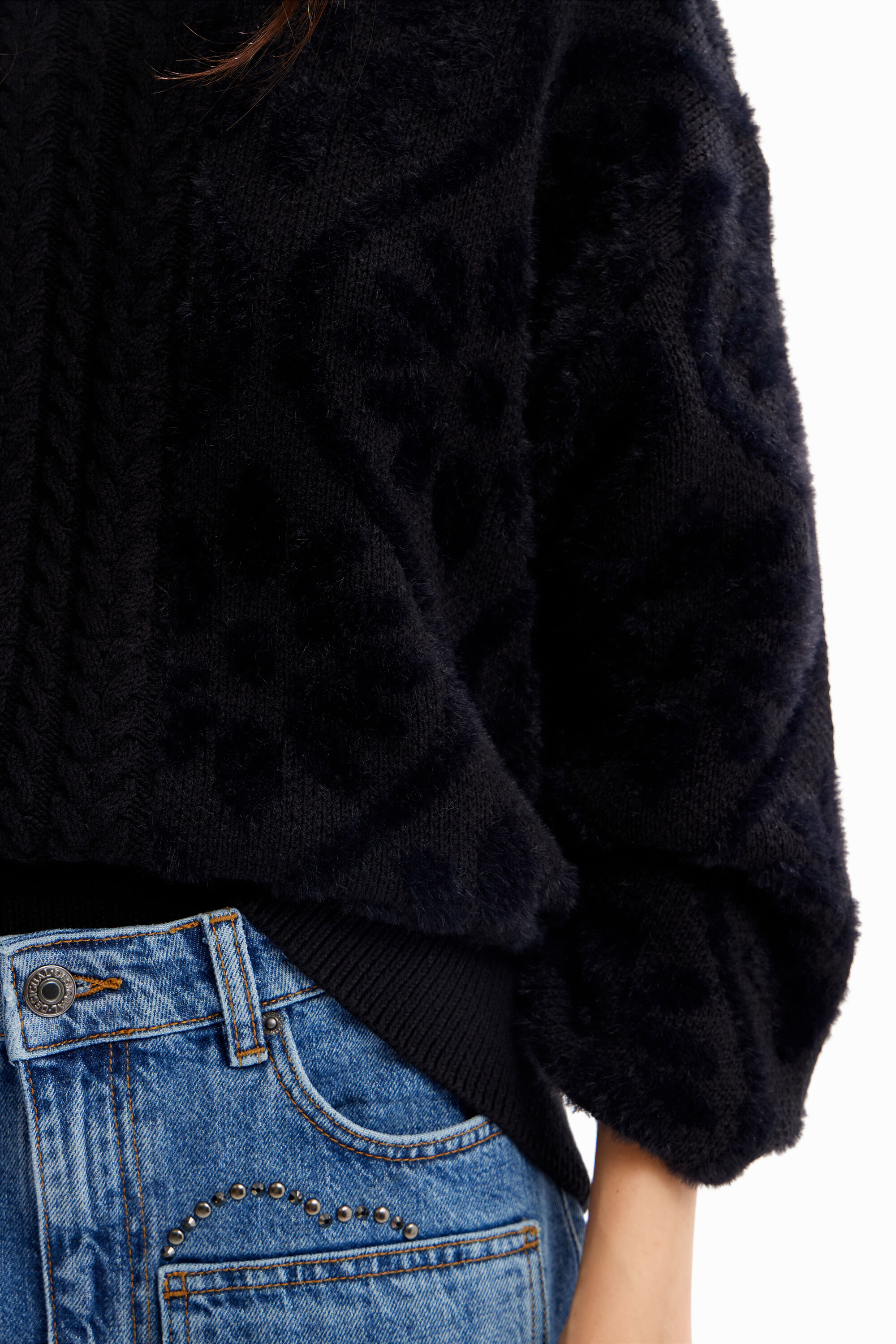 Camisa oversized combinada