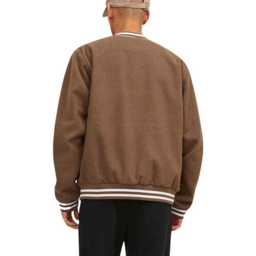 Jack & Jones - JJZAC WOOL JACKET Marrón