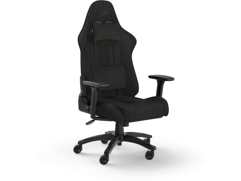 Corsair Gaming-Stuhl TC100 Relaxed Stoff Schwarz Gaming-Computerstuhl mit 120 kg Belastbarkeit