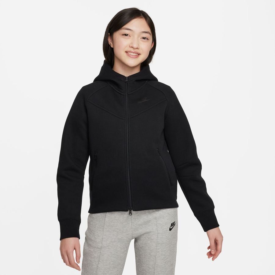 Nike Sweat à Capuche NSW Tech Fleece 2024 - Noir Enfant