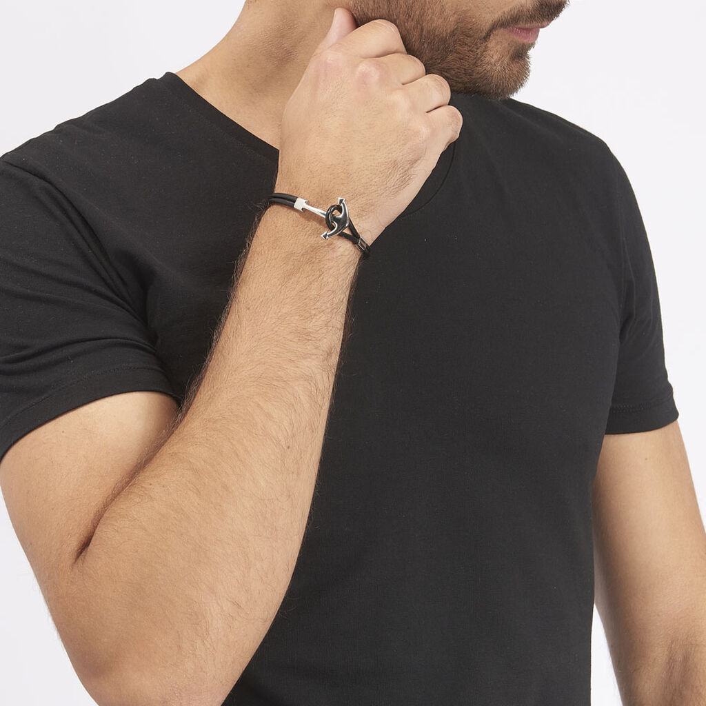 Bracelet Cedric Acier Blanc