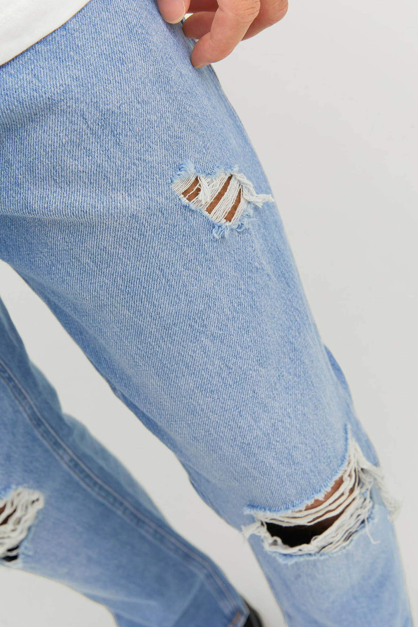 Calça jeans Frank cropped azul