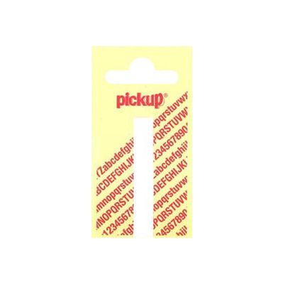 Pickup - Étiquette autocollante - 90 mm - Lettre I - blanc mat