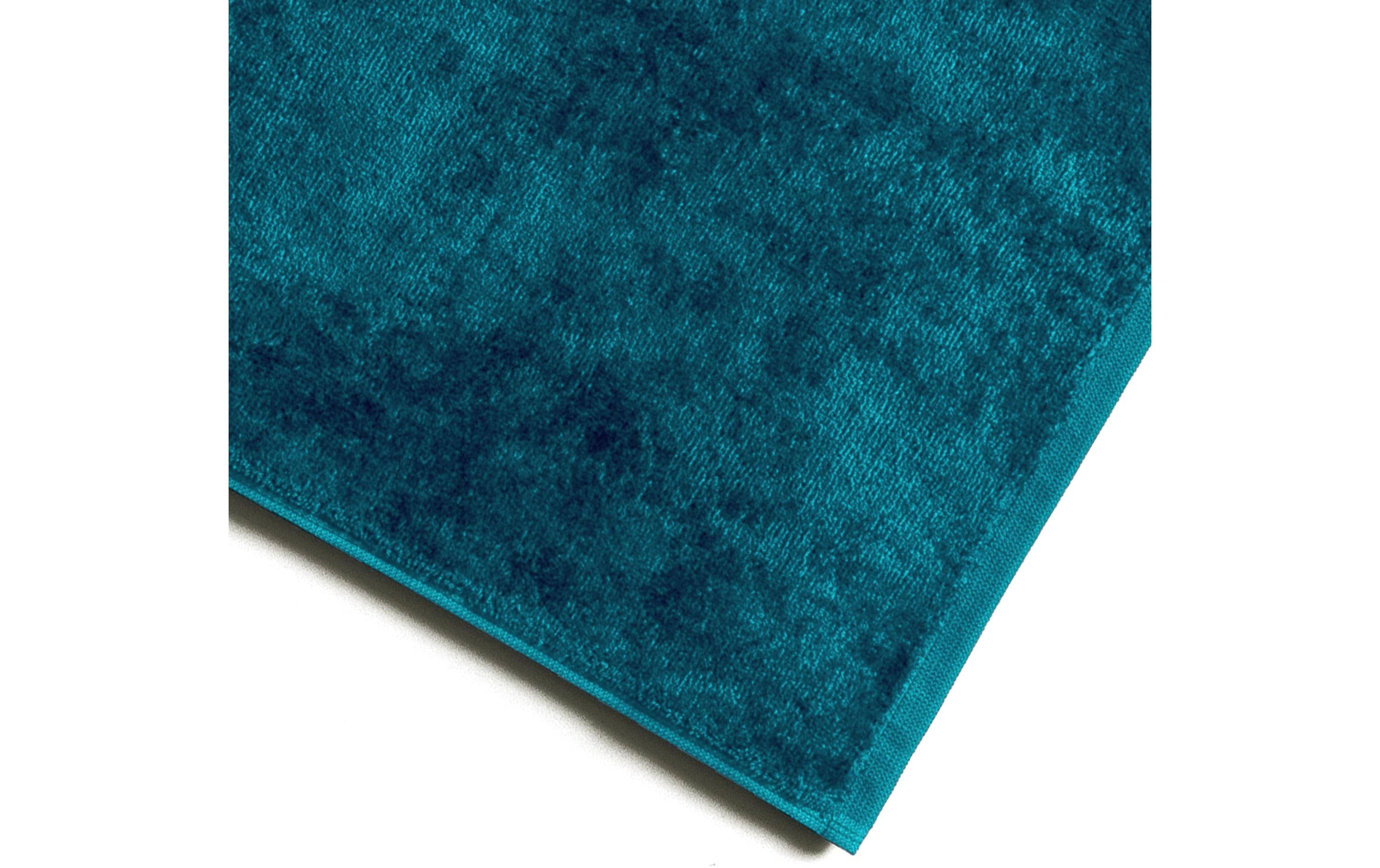 Badteppich Bamboo Luxe 50 x 80 cm, BlaugrünZart glänzende Fussmatte