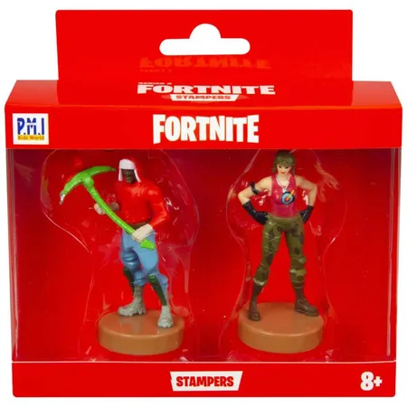 Sambro Fortnite 3D Sammelfiguren mit Stempel, Doppelpack, Serie 2, sortiert