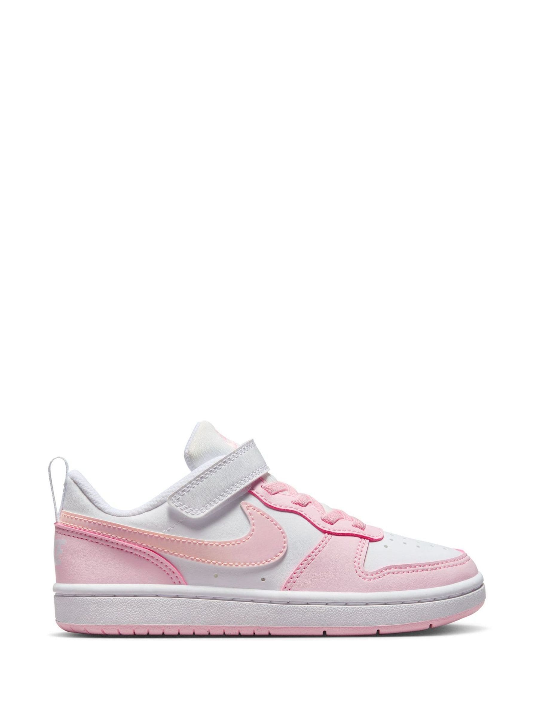 Wit/roze - Nike - Lage Junior Court Borough Recraft sneakers