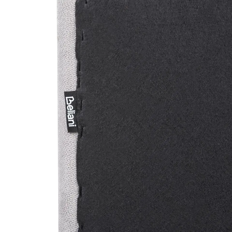 TALENCE - Tweepersoonsbed - Lichtgrijs - 180 x 200 cm - Chenille
