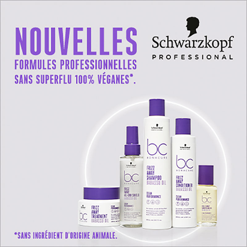 Masque lissant pour cheveux indisciplinés BC Frizz Away