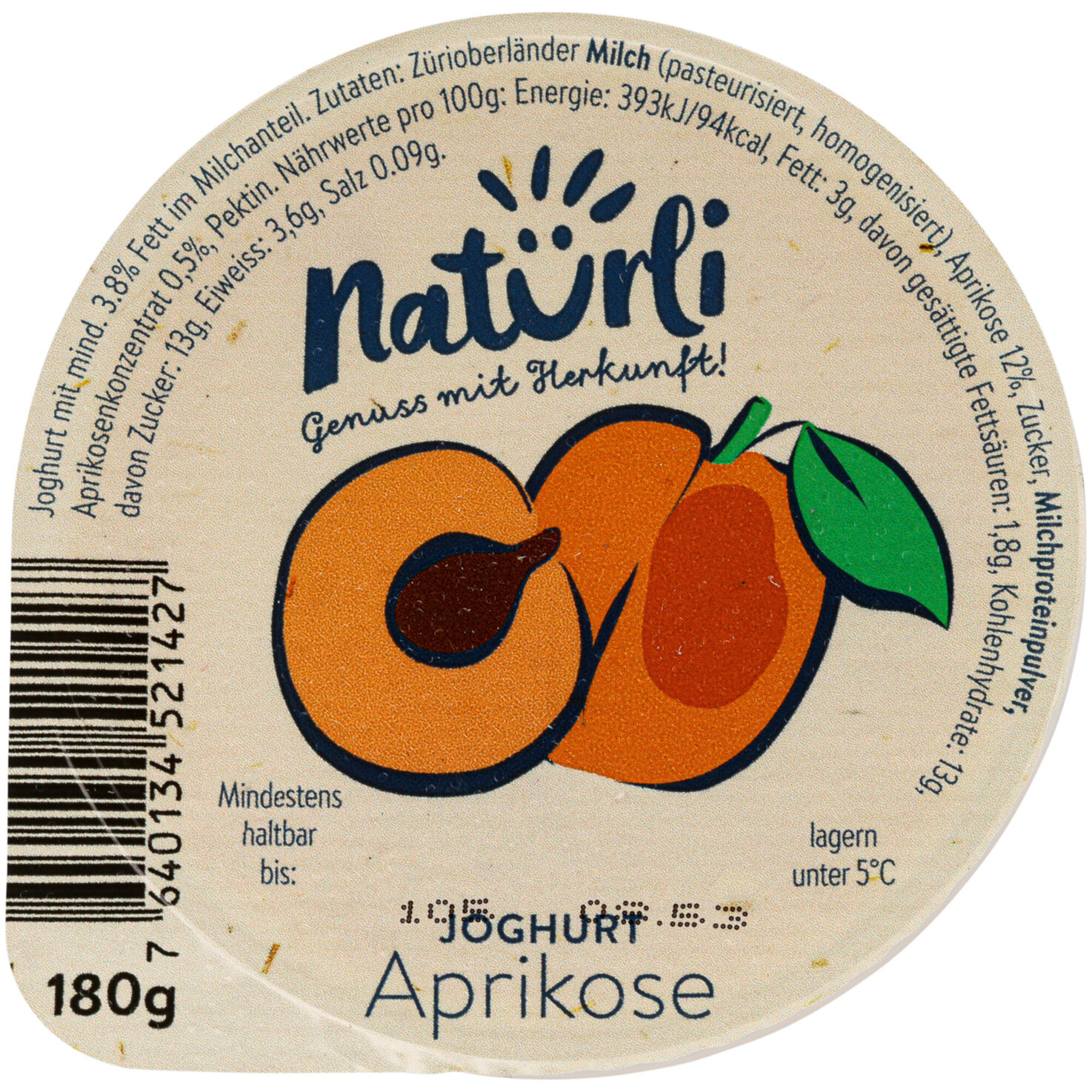 Natürli Joghurt Aprikose