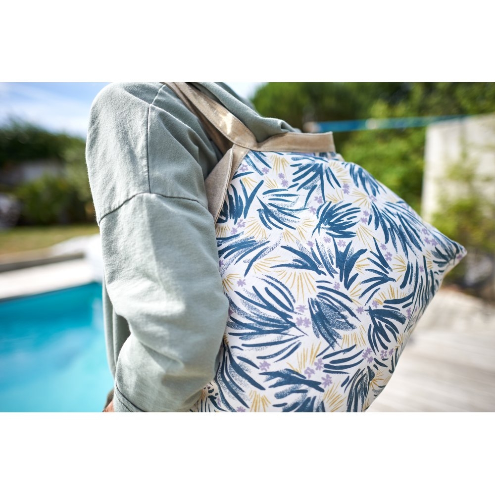 Grand Sac Cabas En Tissu Fleurs D'artifice