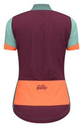 Maillot Manches Courtes Femme Odlo Heritage Essentials Vert/Multi