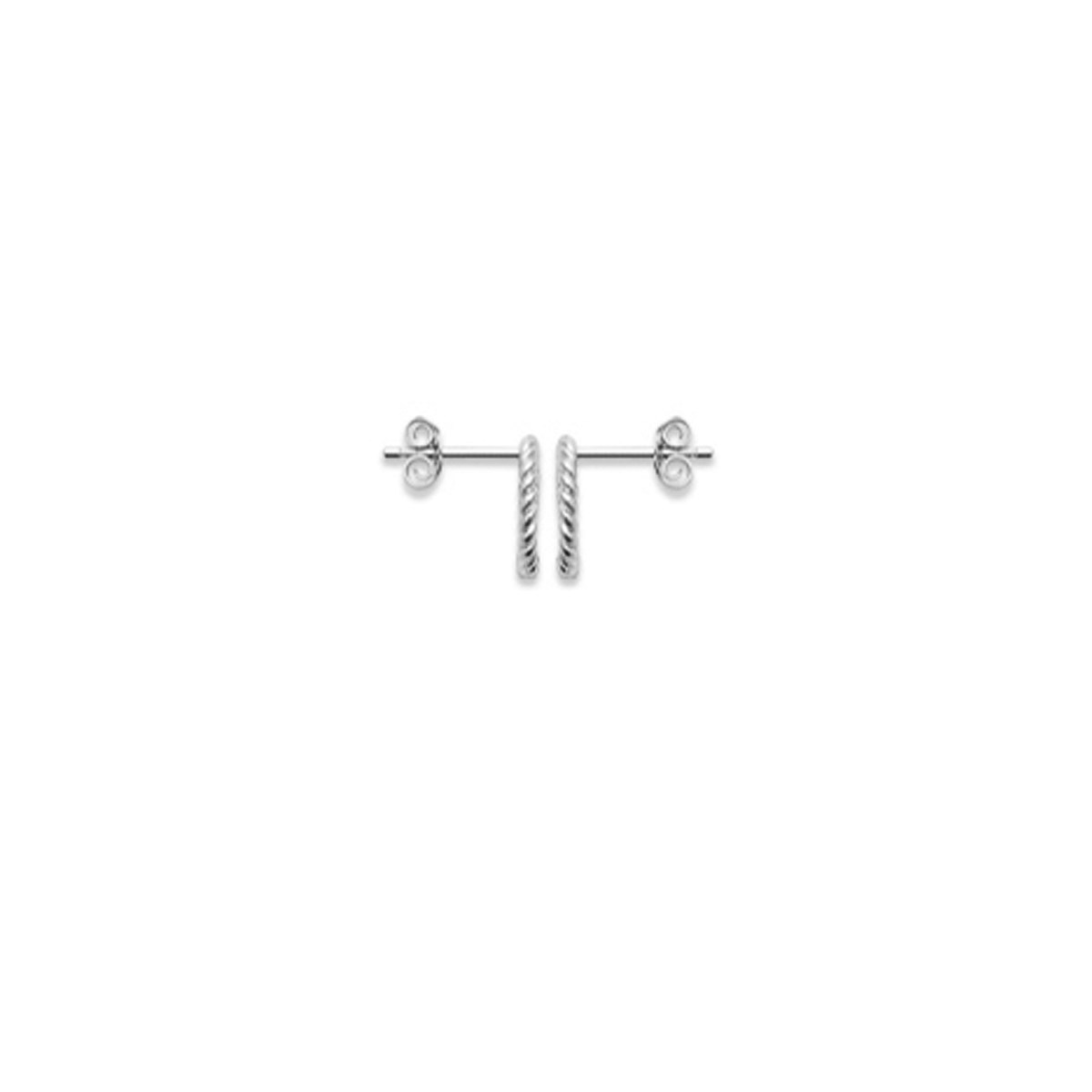 Puces d'oreilles ronde plaqué or ou argent LINA - Bijoux Privés Discovery