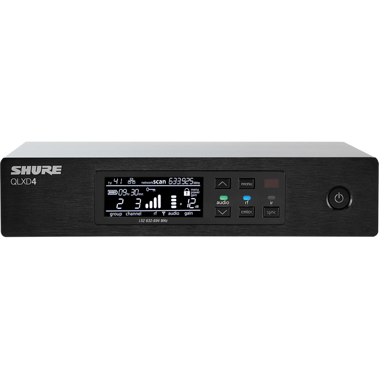 Shure QLXD24E/N8CB-K51 draadloos microfoonsysteem (606 - 670 MHz)