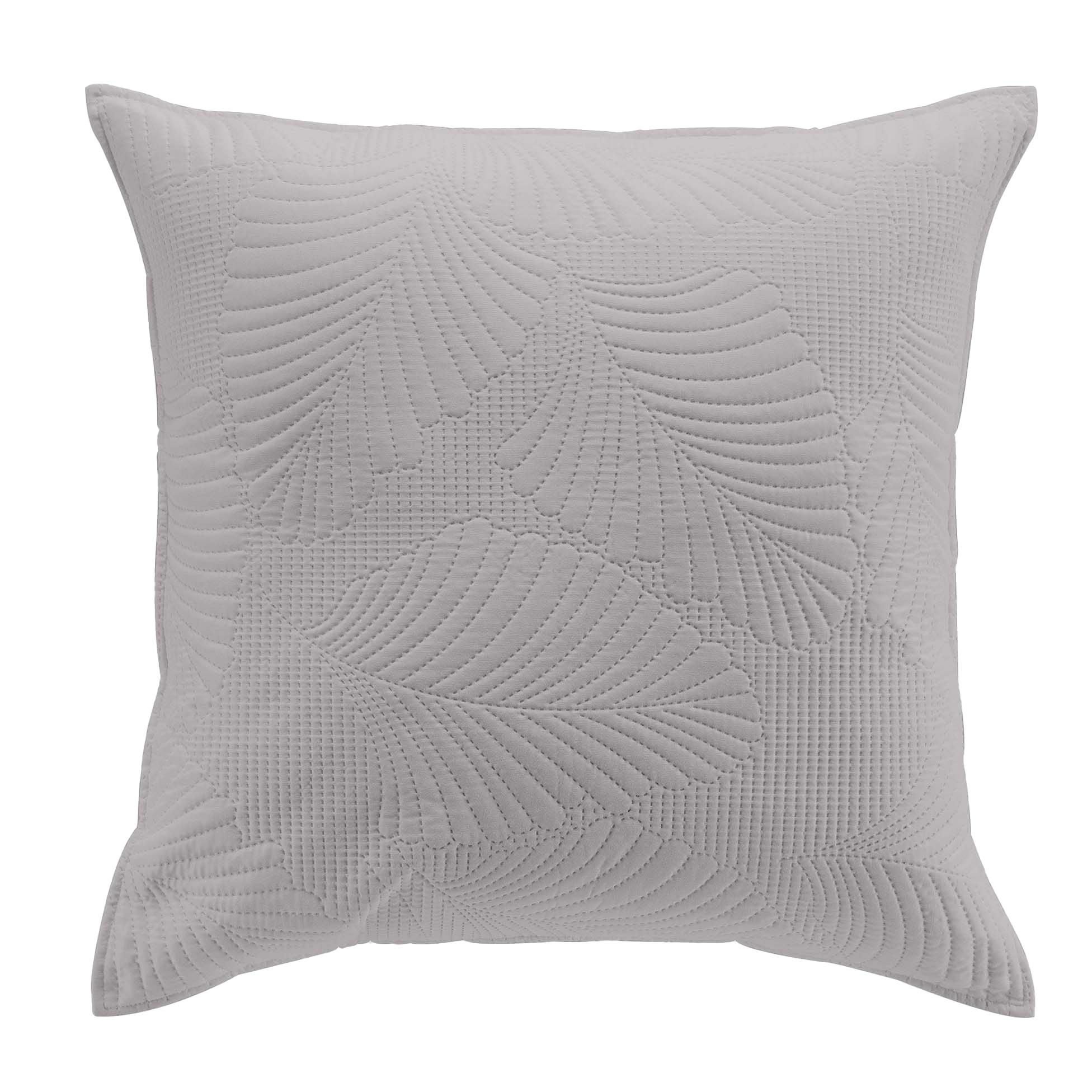 HOUSSE DE COUSSIN ET ENCART 60X60CM COLOMBINE GRIS