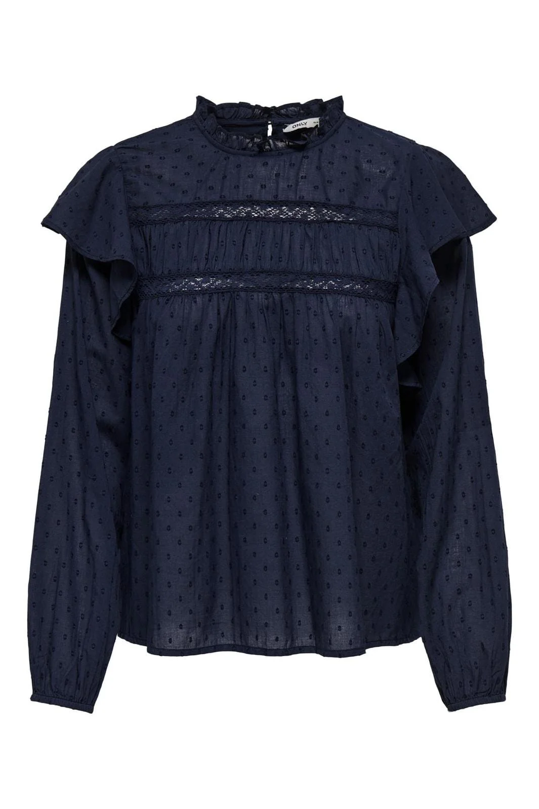 Only Onlkatti L/S Dobby Top 4591846 navy blazer