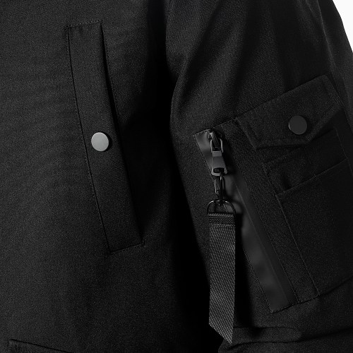 Parka Courte Platinium Avec Fourrure Beige 0040 Noir