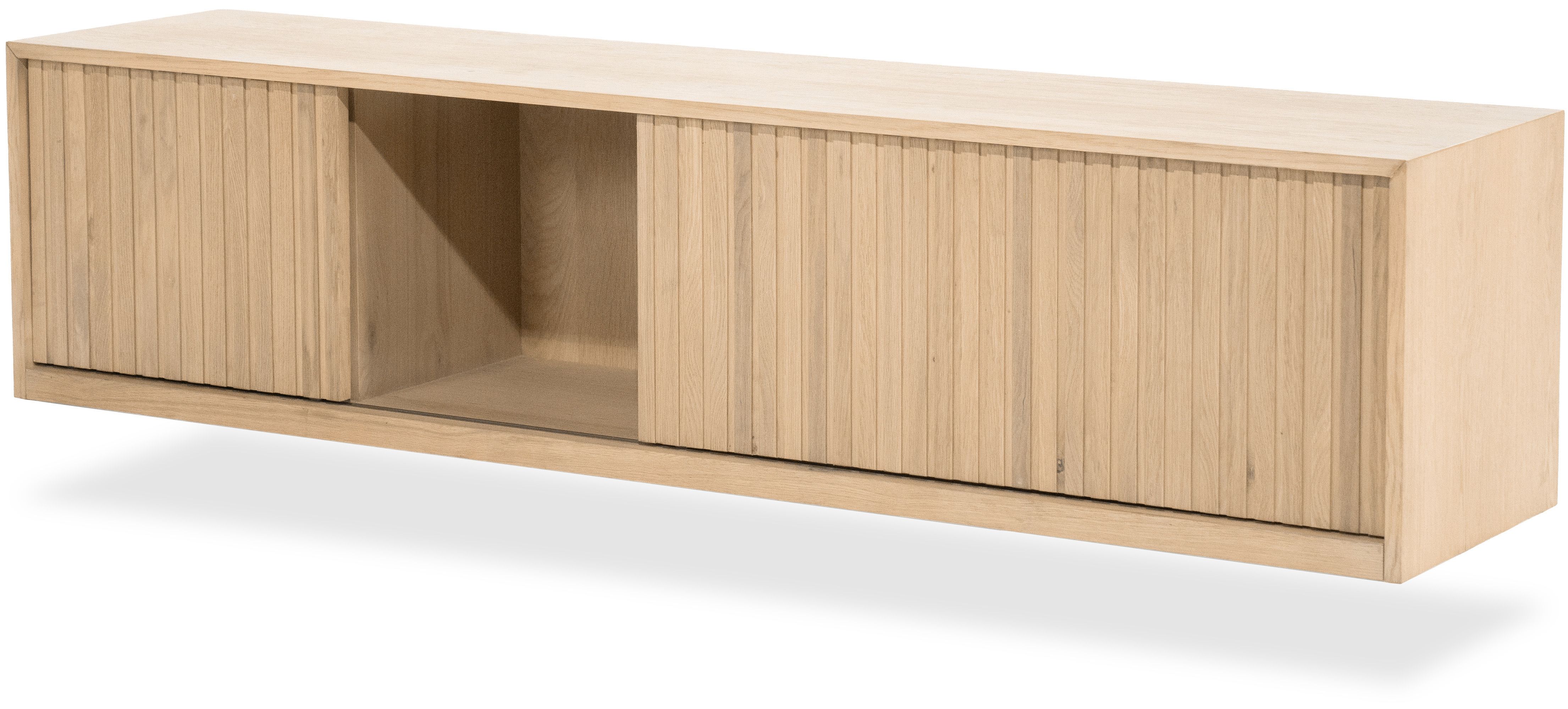 Hangend tv-meubel 96380 naturel Milo B180 x D42 x H43 cm
