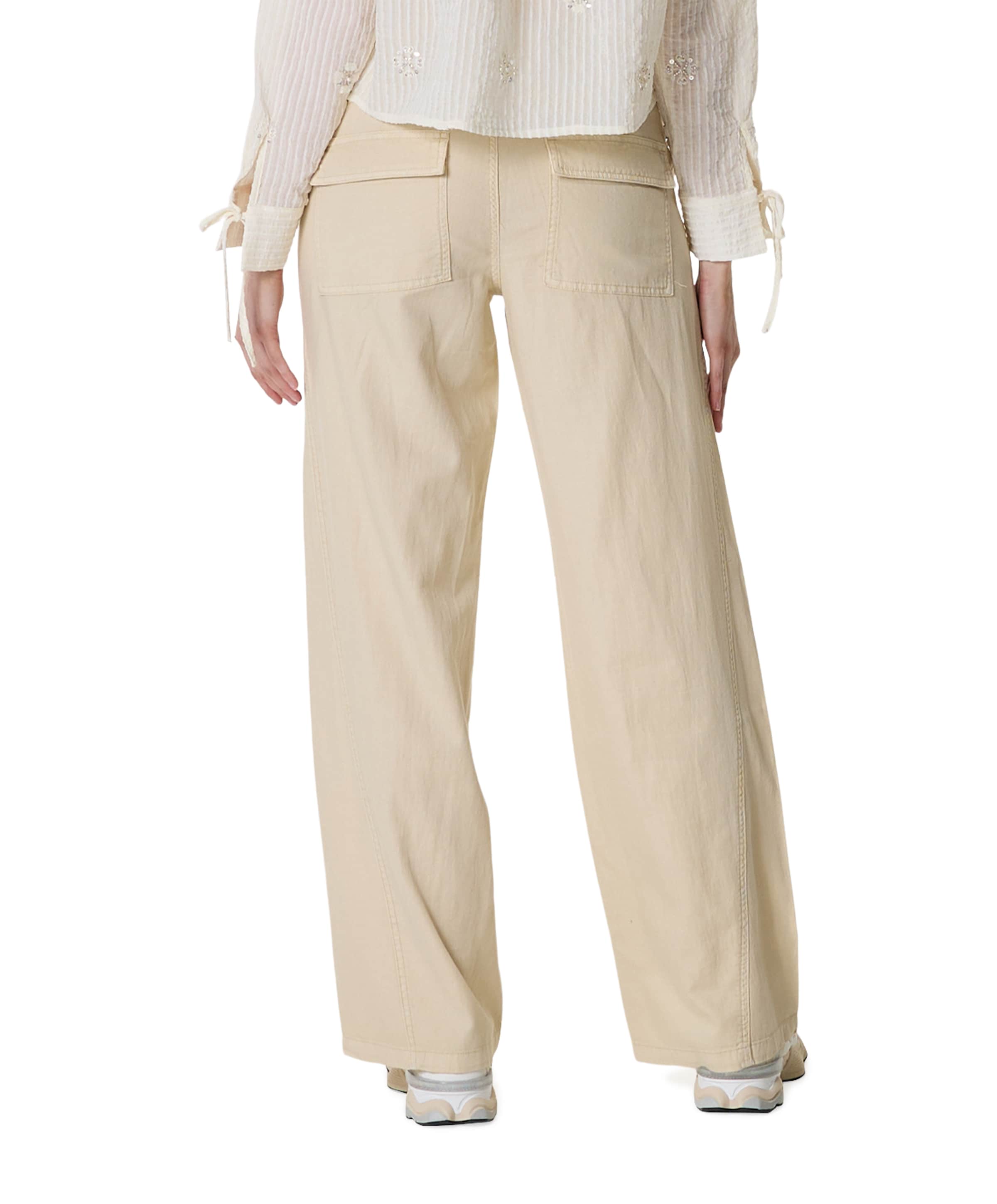 Red Button Claudette Cotton Linen L33 dames broek beige