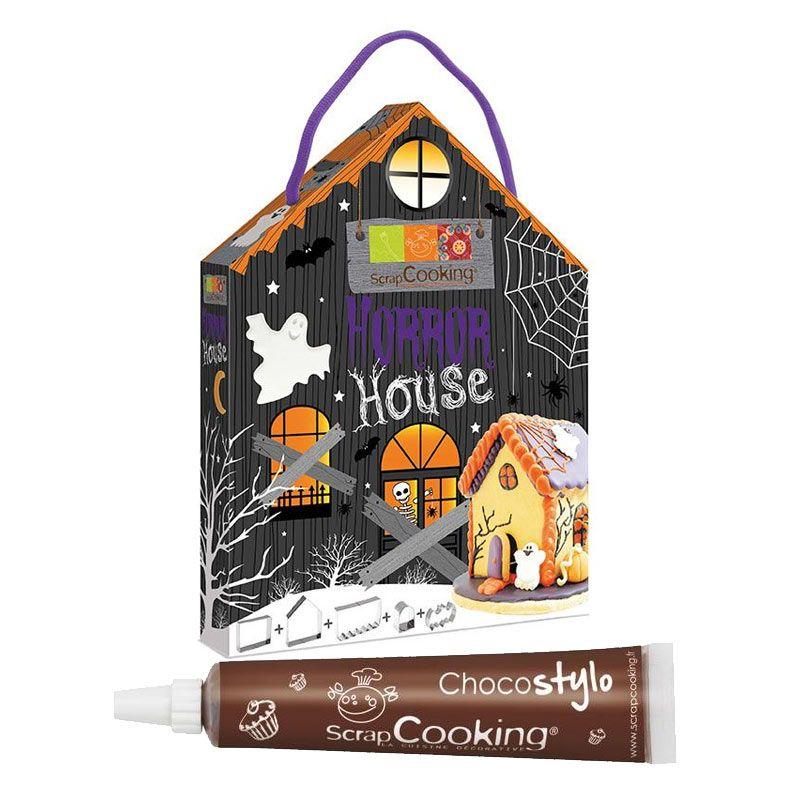 Découpoirs inox Maison de l'Horreur + 1 Stylo chocolat Scrapcooking
