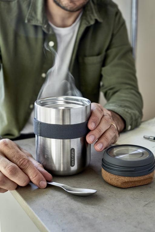 Black+Blum RVS Thermos Voedselcontainer - 550ml - Grijs