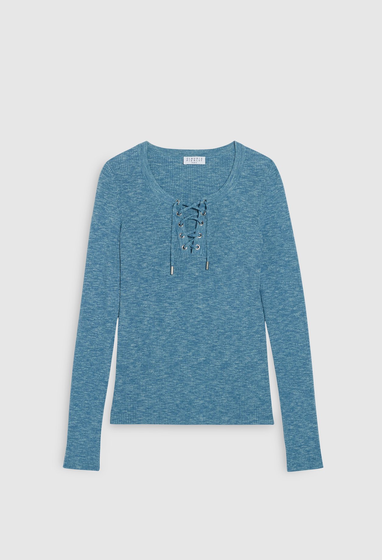 Pull decollete lace