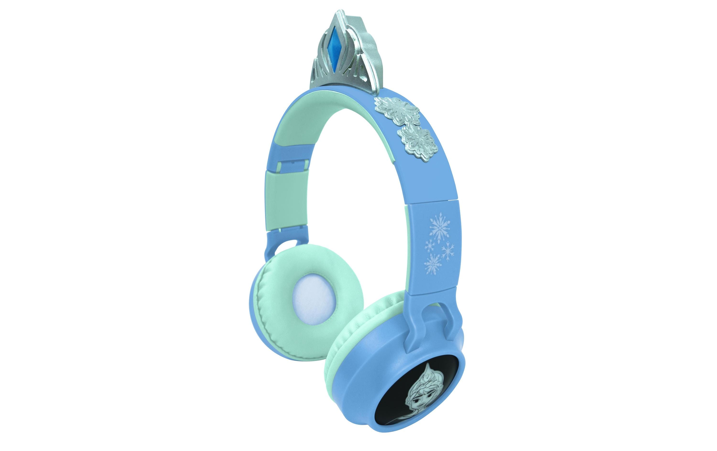 2-in-1 Bluetooth/Kabel-Kopfhörer Frozen BlauZusammenklappbare Bluetooth- und Kabelkopfhörer im 3D-Design