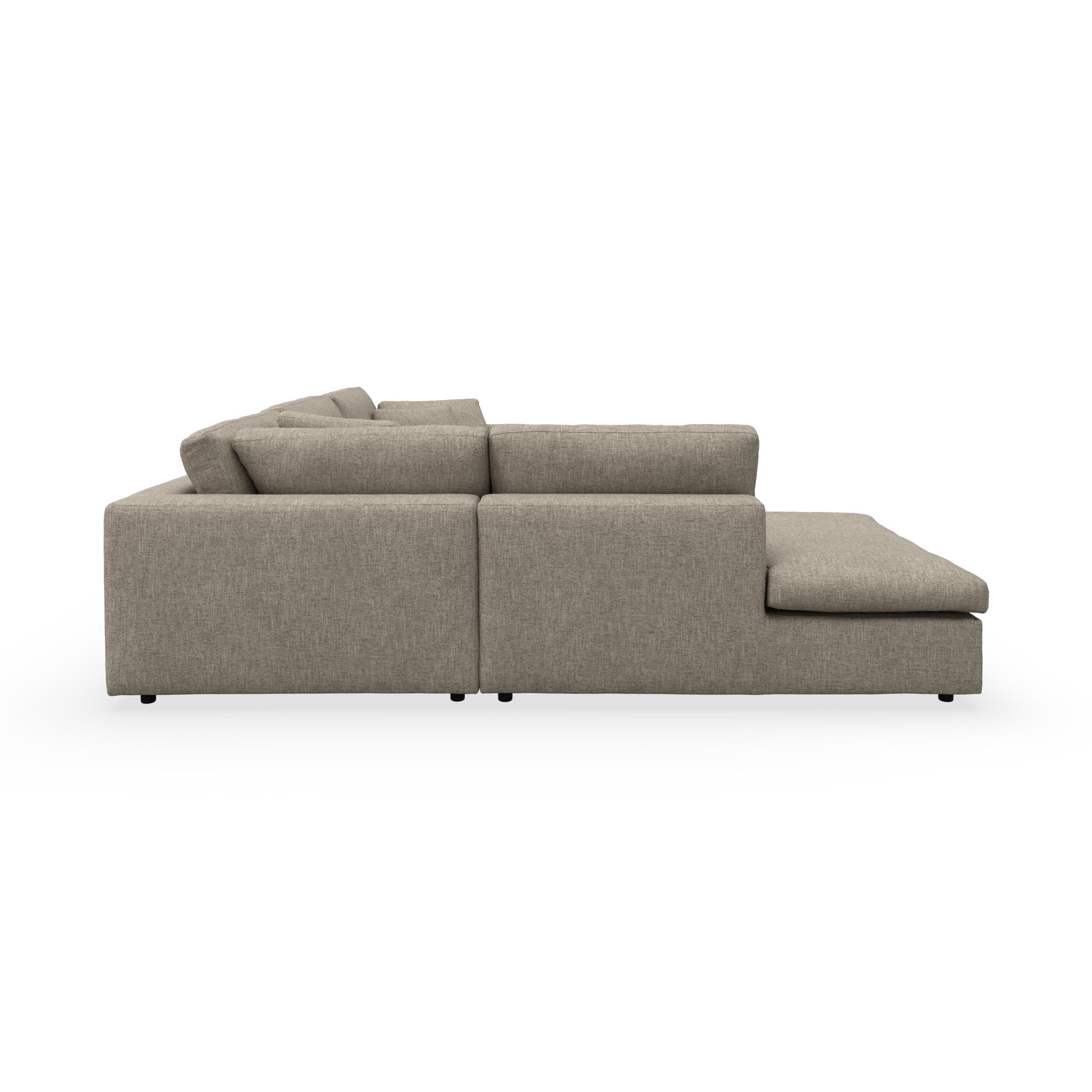 Angolo venstrevendt sofa med pufafslutning