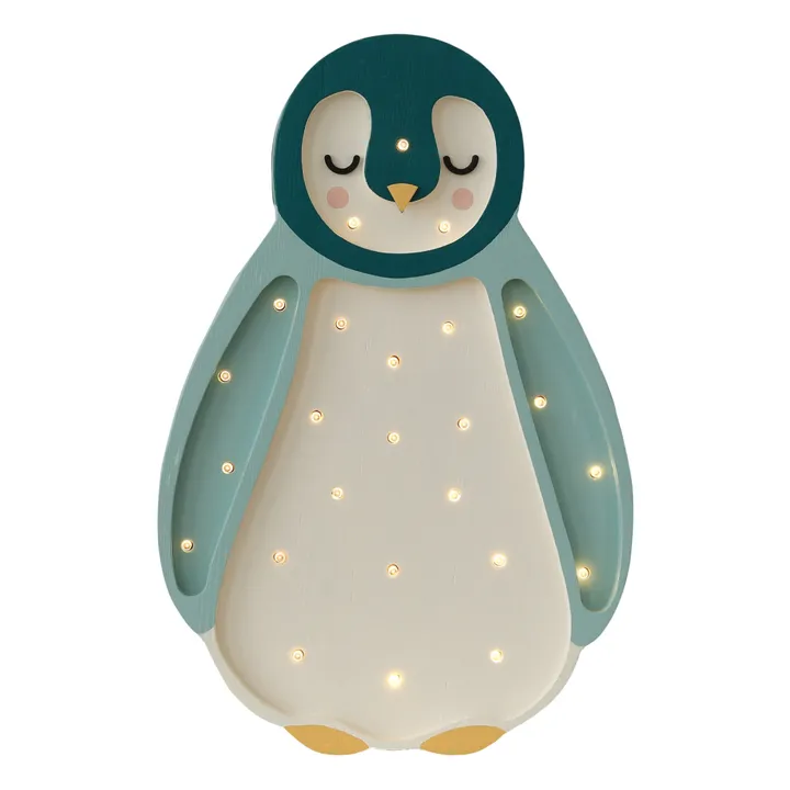 Little Lights Lampe à poser Pingouin | Bleu