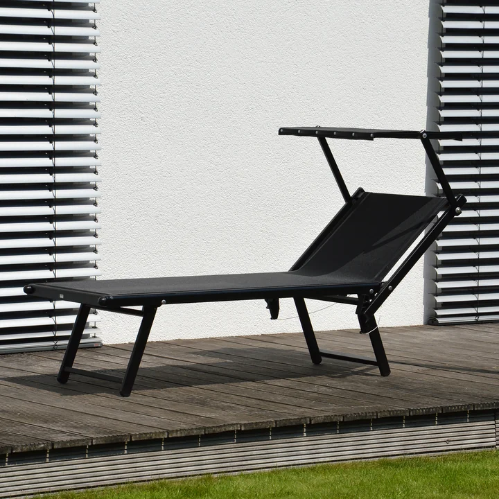 Jan Kurtz - Rimini Classic Sonnenliege, weiss / taupe