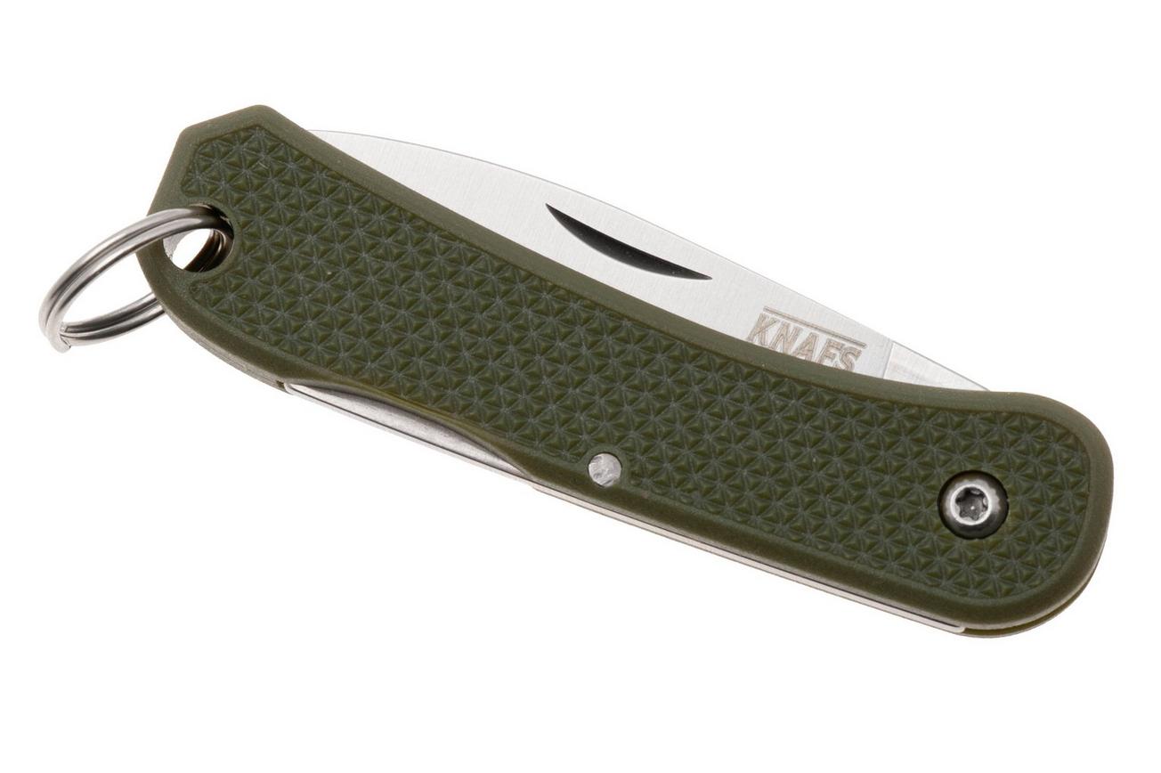 Knafs Lander 6 KNAFS-00426 Satin 4034SS, OD Green FRN, sleutelhangerzakmes