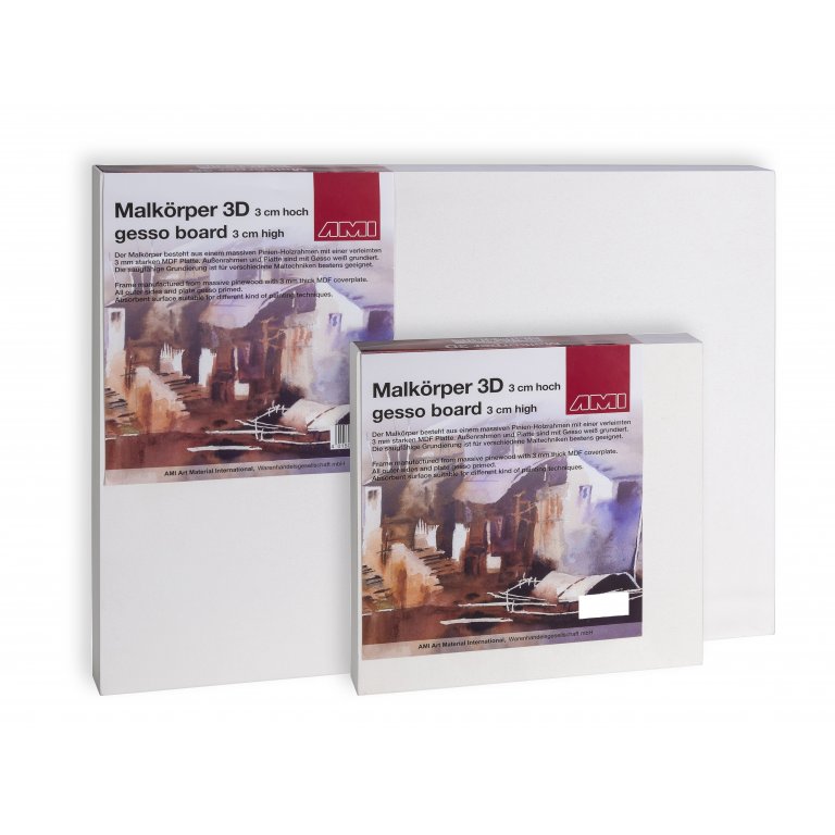 Malkörper (Gessoboard) MDF/Holz, grundiert
