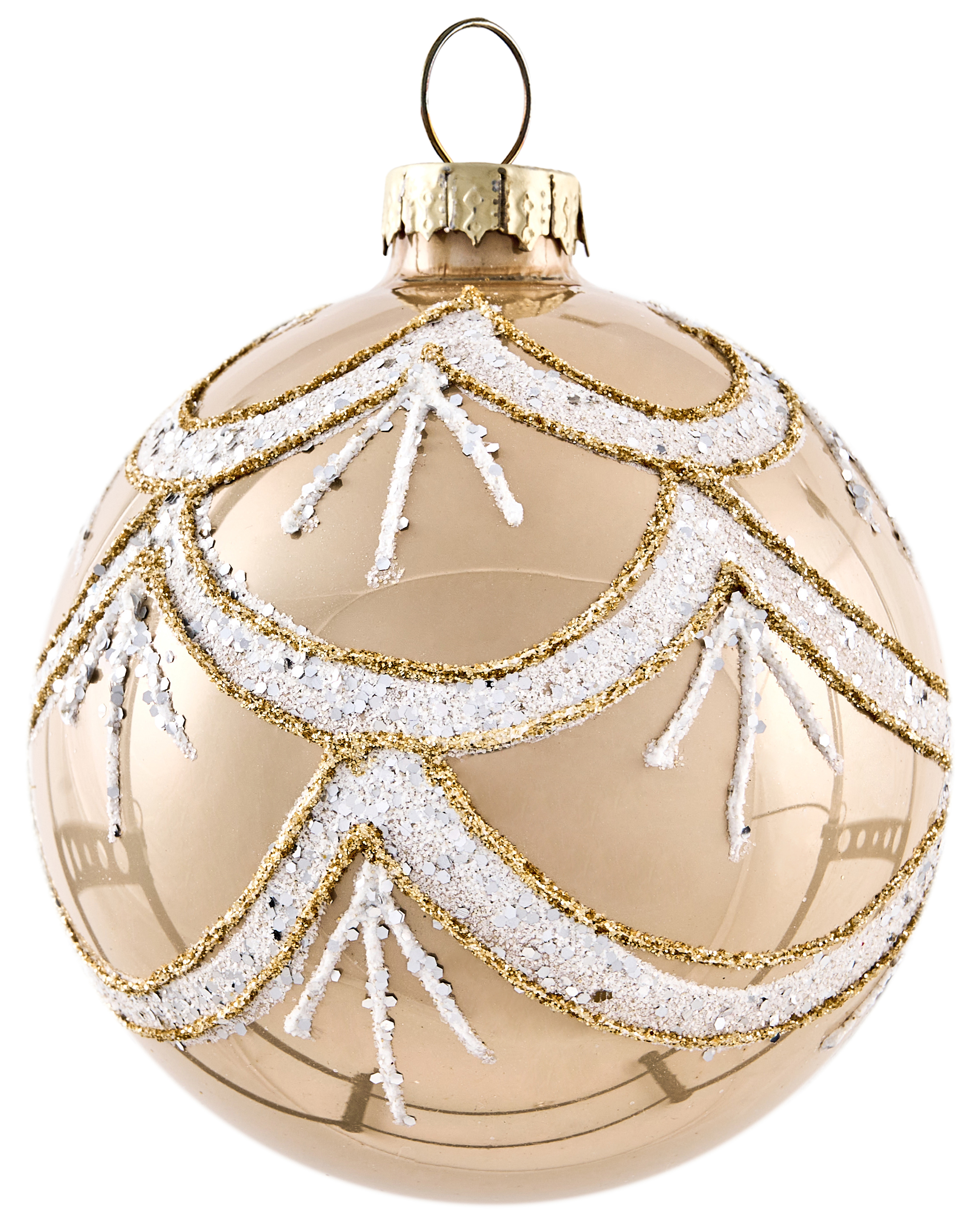 Set van 35 kerstballen BLING Glas Goud
