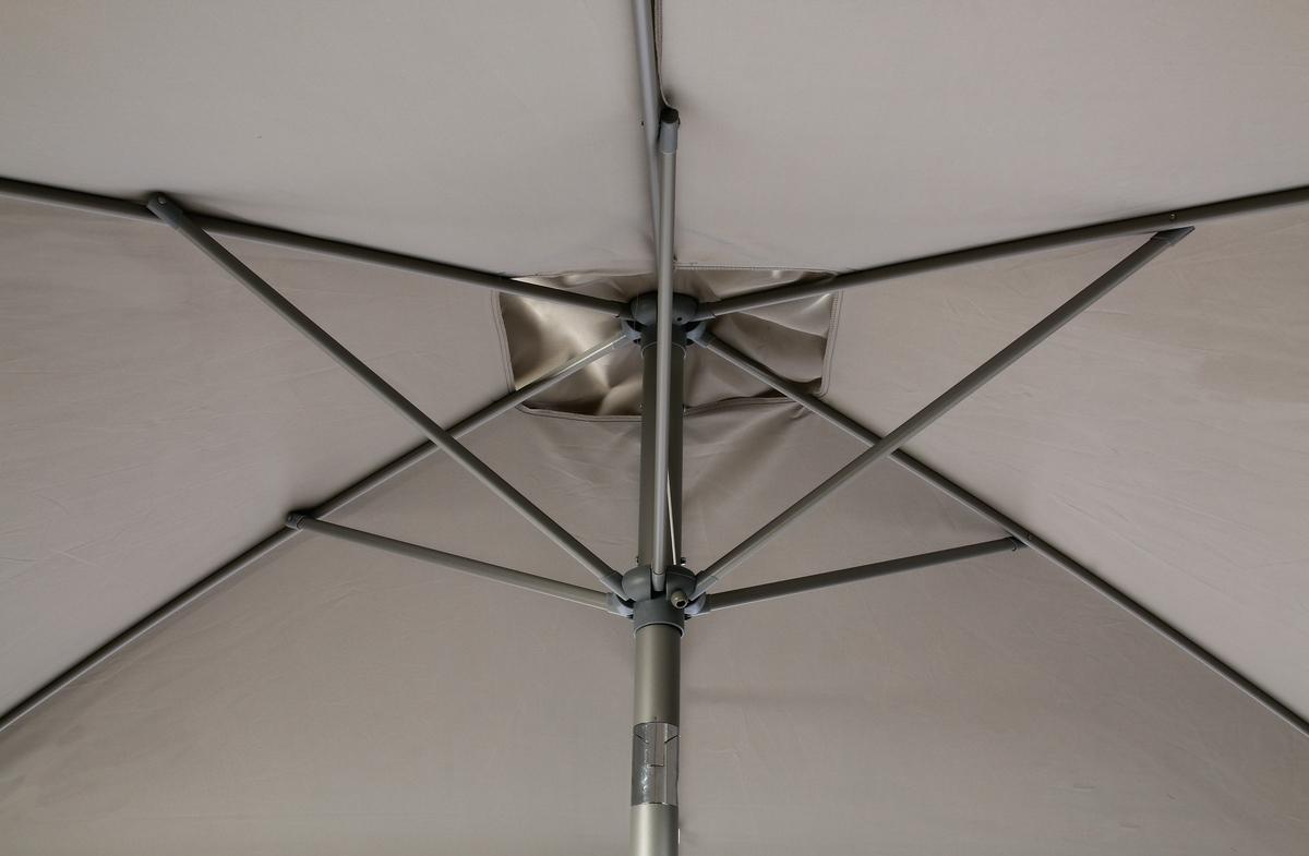 PARASOL FIDJI 2X3M GRIS CENDRE