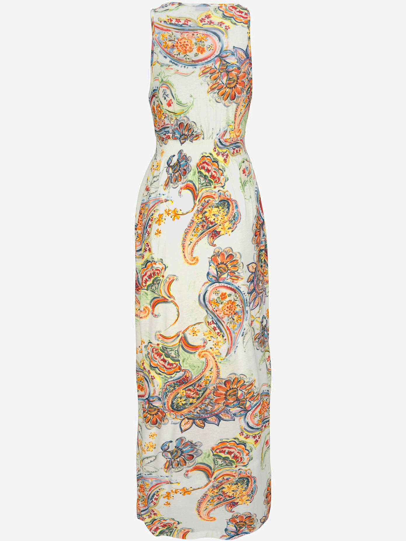 Robe longue encolure en v effet cache-cœur