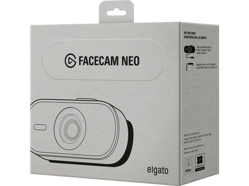 Elgato Facecam Neo 1080p60 Full HD Plug & Play USB-Webcam