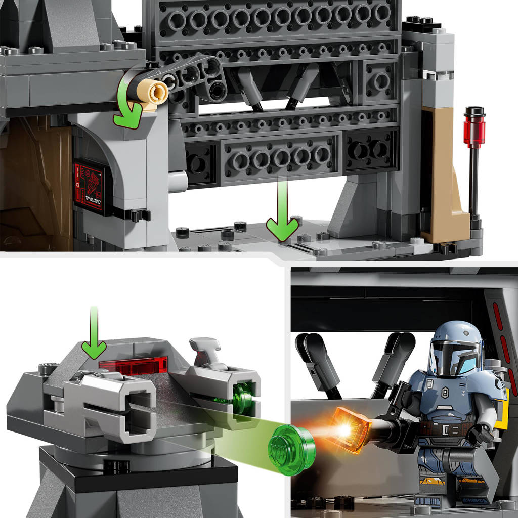 The Mandalorian Paz Vizsla en Moff Gideon duel, Bouwpakket voor Kinderen 75386