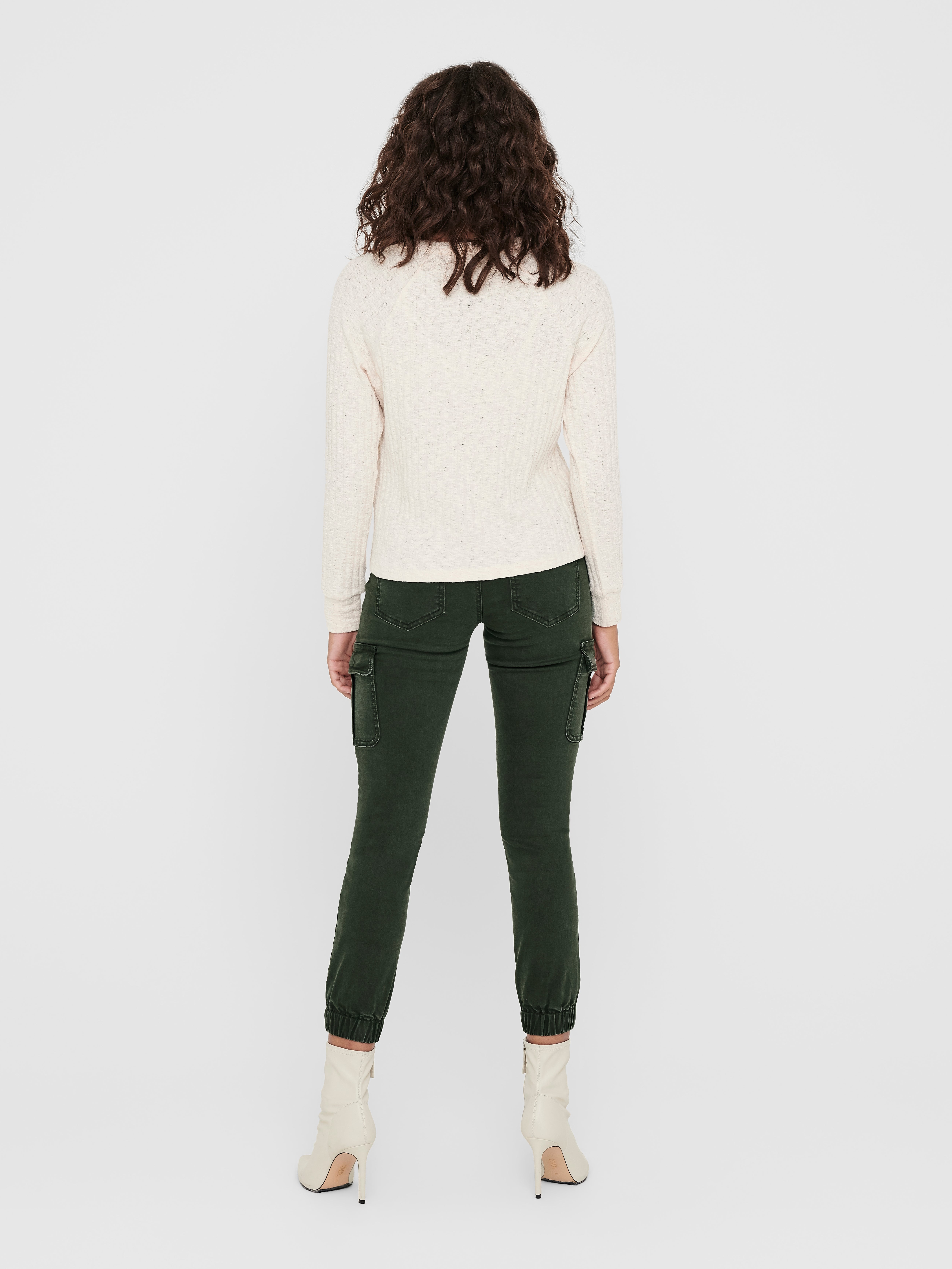 ONLMISSOURI Mittlere Taille Slim Fit Cargo-Hose Rosin
