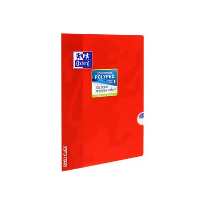 Oxford Openflex - Cahier polypro 24 x 32 cm - 96 pages - petits carreaux (5x5 mm) - disponible dans différentes couleurs